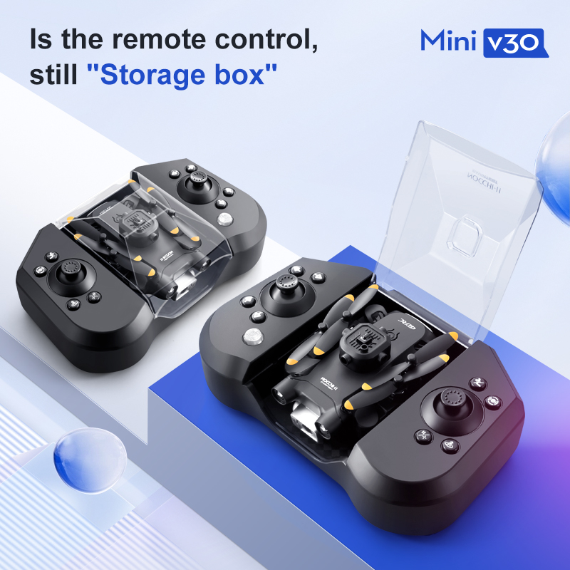 Mini V30 WiFi FPV Drone With 4 - đánh giá và giá Drone Controller Screen