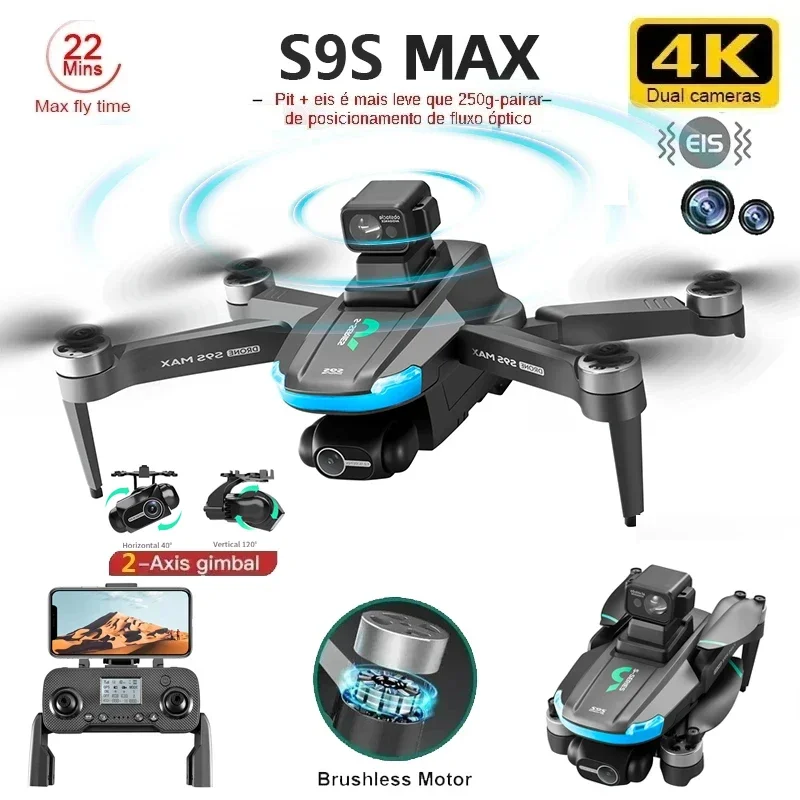 NEW S9S MAX MINI Drone 4K 2-Ax - đánh giá và giá Drone Controller Screen