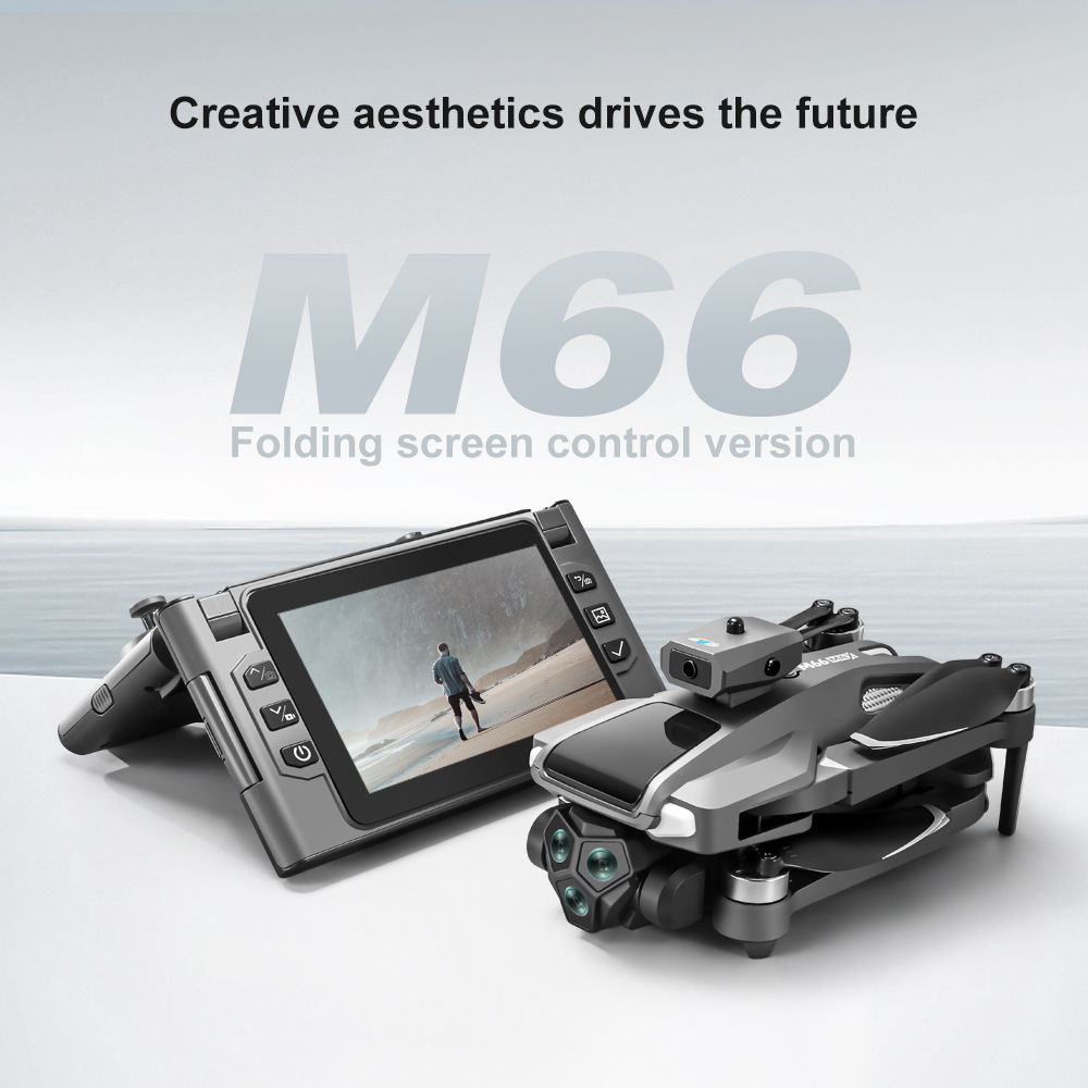 Foldable M66 RC Drone with 4.5 - đánh giá và giá Drone Controller Screen